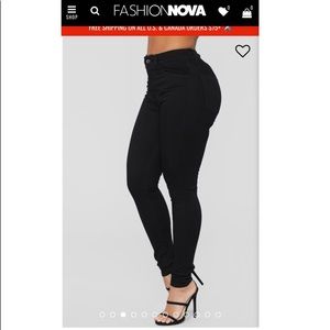 Fashionnova blk high waisted skinny jeans